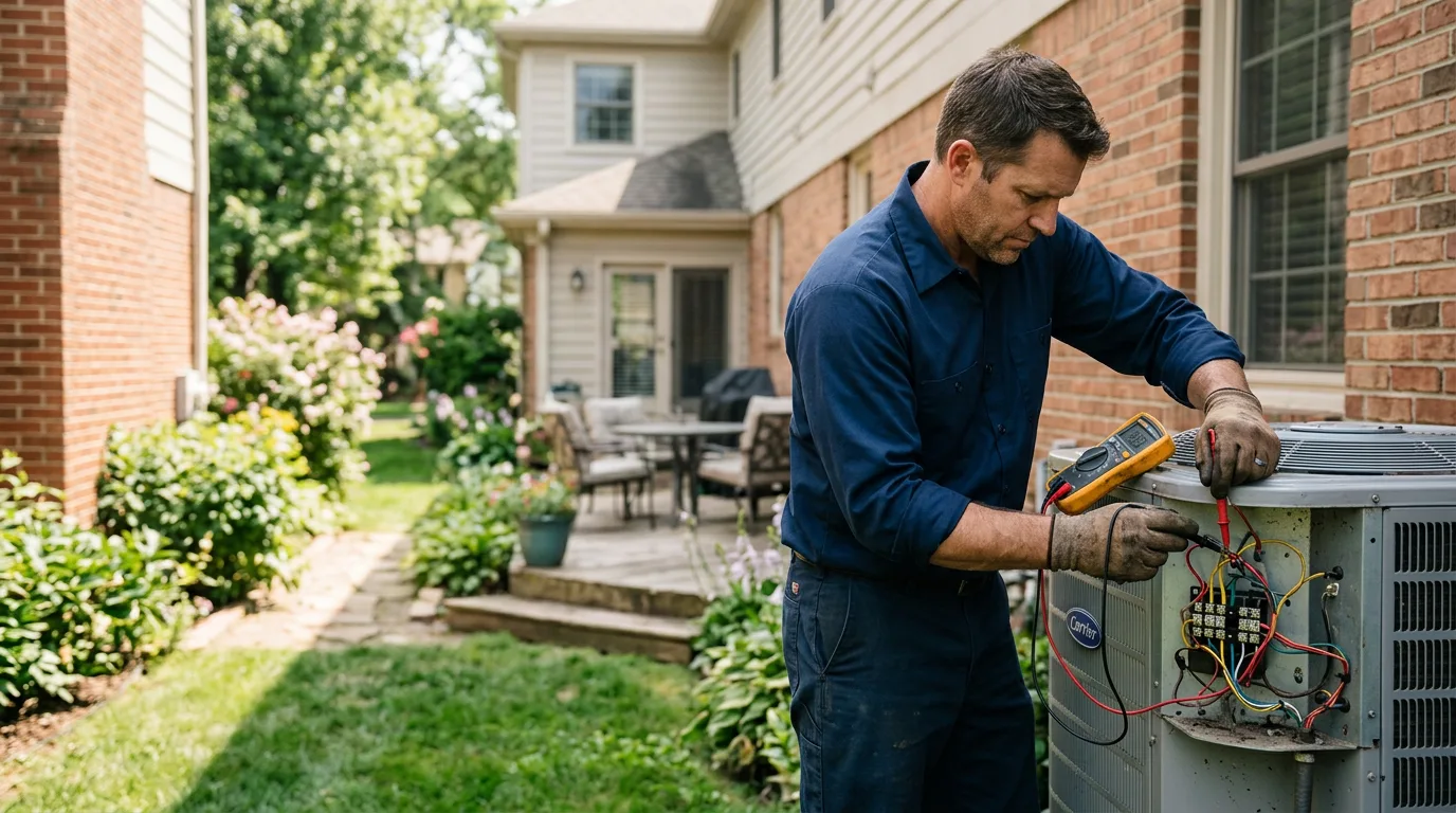 HVAC technician working near Beallsville, PA